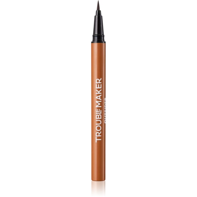 Trouble Maker Outsider eyeliner lichid cu trasare precisă culoare Brown 0.5 ml