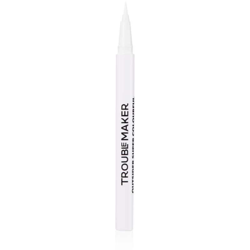 Trouble Maker Outsider eyeliner lichid cu trasare precisă culoare Spooky Island White 0.5 ml