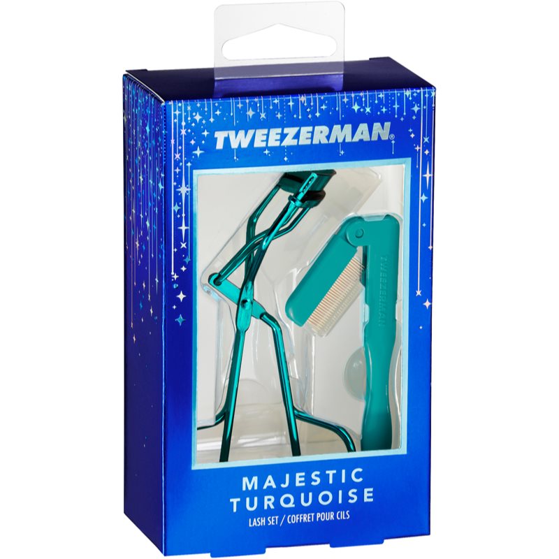 Tweezerman Majestic Turquoise set cadou pentru gene