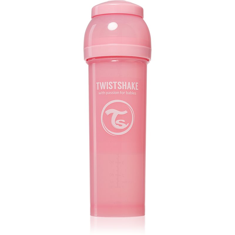 Twistshake Anti-Colic TwistFlow biberon pentru sugari Pink 4 m+ 330 ml