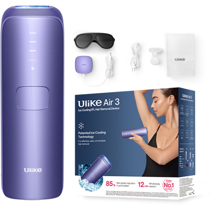Ulike Air 3 epilator IPL pentru corp, față, zona inghinală și axile Deep Purple 1 buc