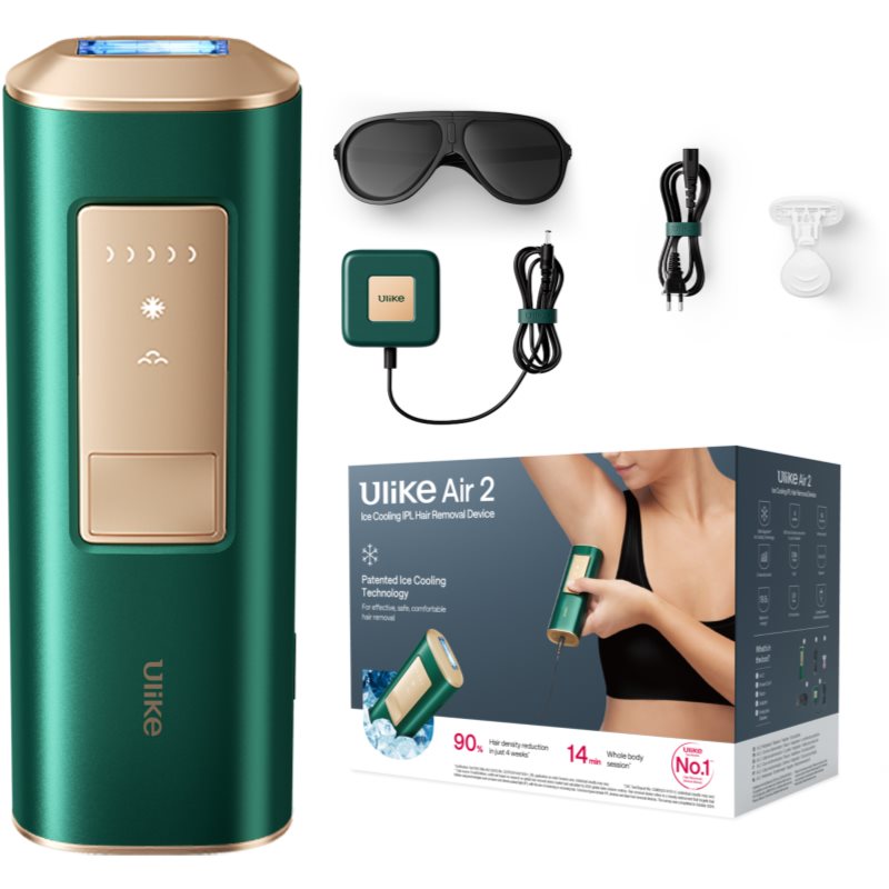 Ulike Air 2 epilator IPL pentru corp, față, zona inghinală și axile Dark Green 1 buc
