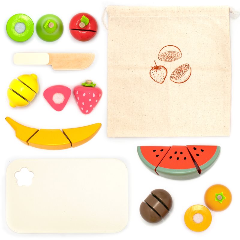 UMU Toys Cutting Fruits jucărie cu activități din lemn 2y+ 1 buc