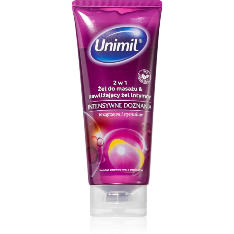 Unimil Intense gel lubrifiant pentru masaj 2in1 200 ml