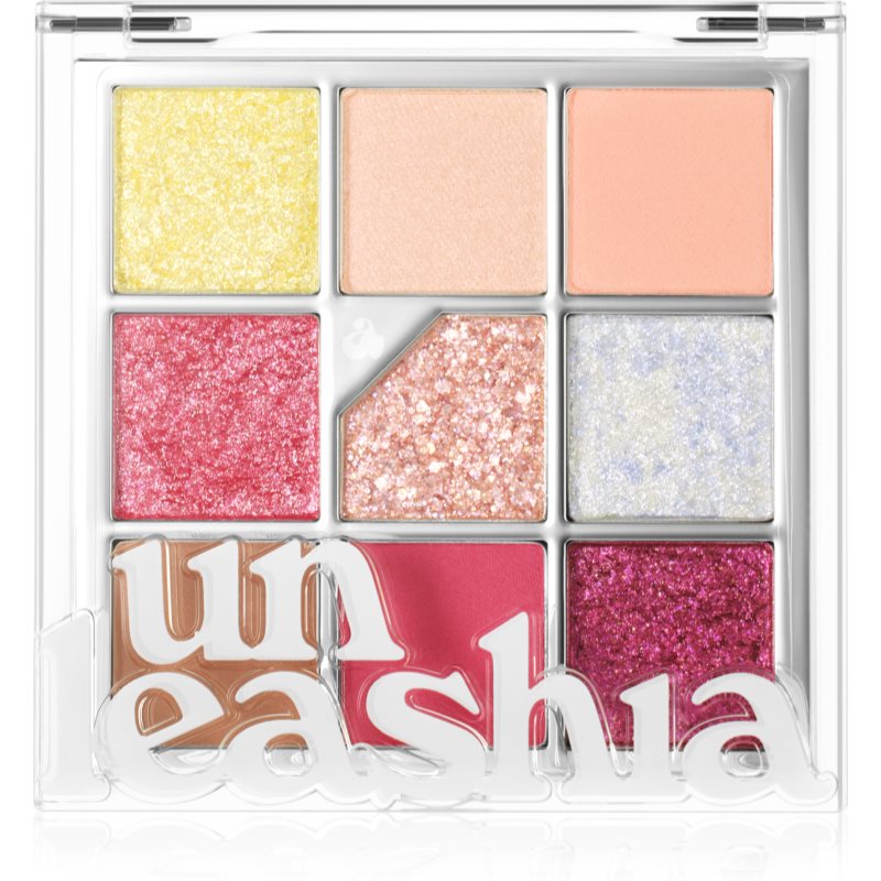 Unleashia Glitterpedia Eye Palette paletă cu farduri de ochi culoare No.7 All of Peach Ade 6.6 g