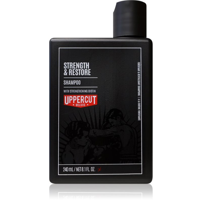 Uppercut Deluxe Strength & Restore sampon fortifiant pentru păr pentru bărbați 240 ml