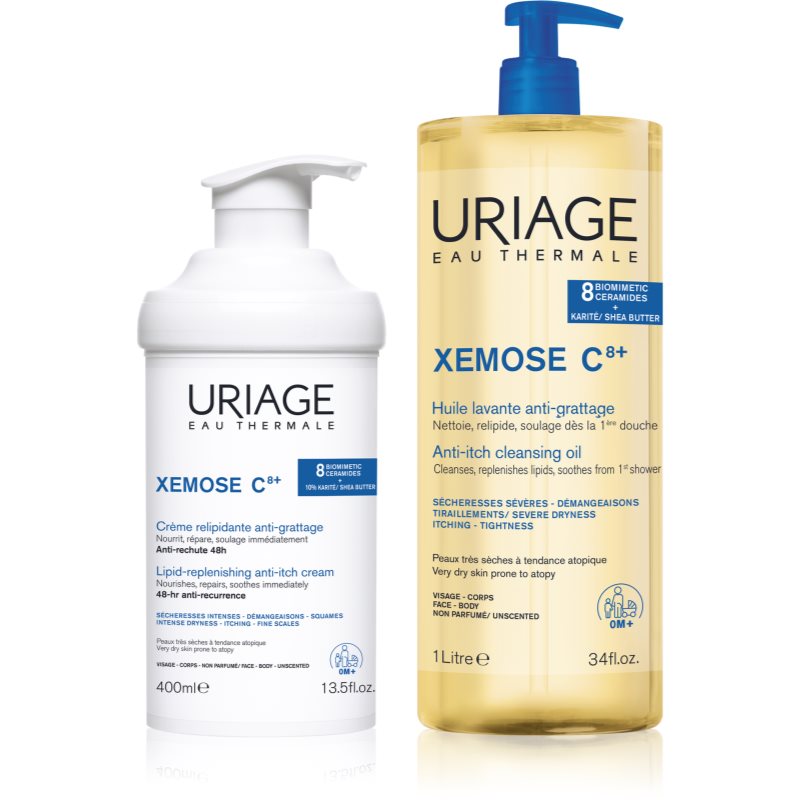 Uriage Xemose C8+ Comfort Set set pentru piele foarte sensibila sau cu dermatita atopica