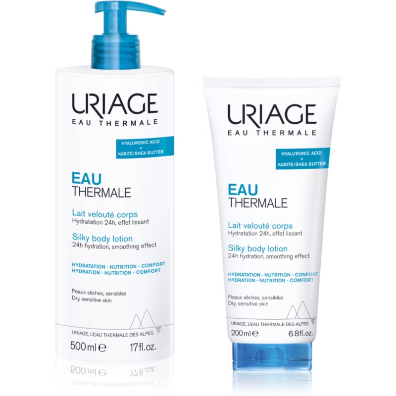 Uriage Eau Thermale Silky Body Lotion set pentru piele neteda si delicata