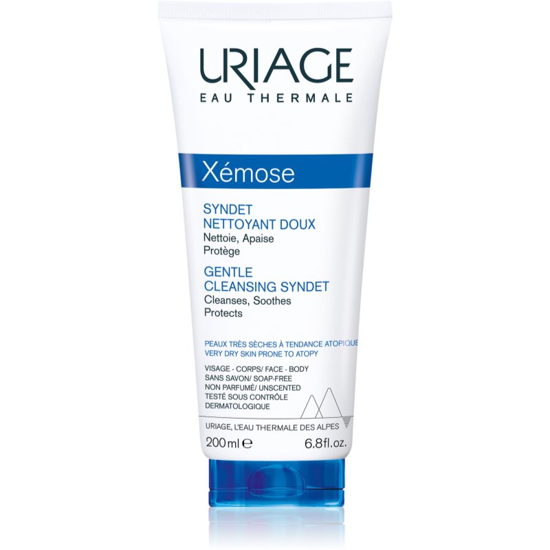 Uriage Xémose Gentle Cleansing Syndet gel crema restorativ pentru curatare delicata pentru piele uscata spre atopica 200 ml