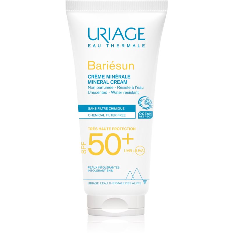 Uriage Bariésun Mineral Cream SPF 50+ crema de fata cu minerale pentru protectie SPF 50+ rezistent la apă 100 ml