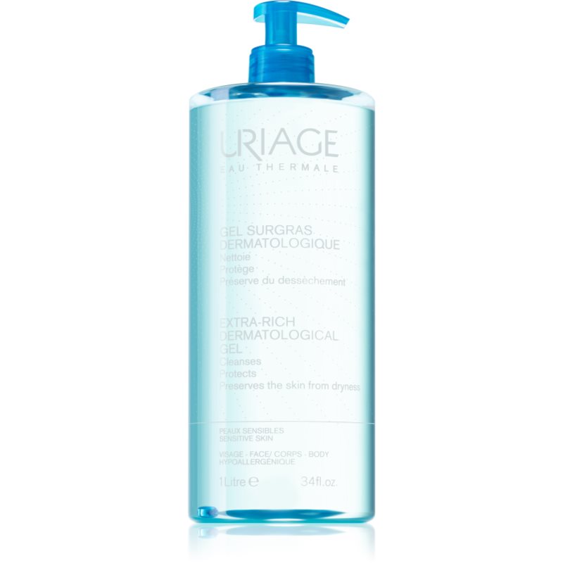 Uriage Hygiène Extra-Rich Dermatological Gel gel de curățare pentru fata si corp 1000 ml