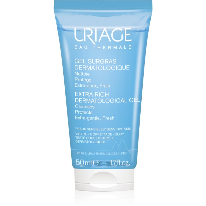 Uriage Hygiène Extra-Rich Dermatological Gel gel de curățare pentru fata si corp chránící před vysycháním 50 ml