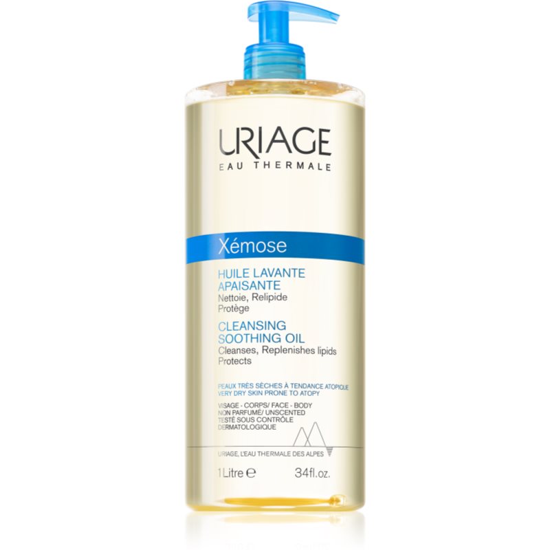 Uriage Xémose Cleansing Soothing Oil ulei calmant pentru curatare pentru ten uscat și sensibil 1000 ml