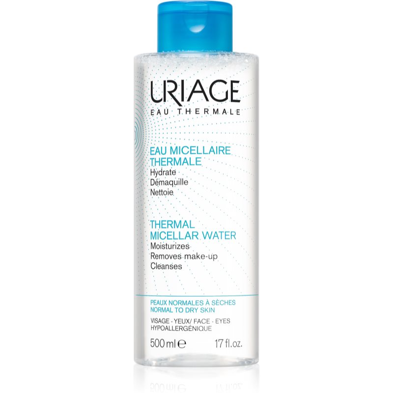 Uriage Hygiène Thermal Micellar Water - Normal to Dry Skin apa pentru curatare cu particule micele pentru ten normal spre uscat 500 ml