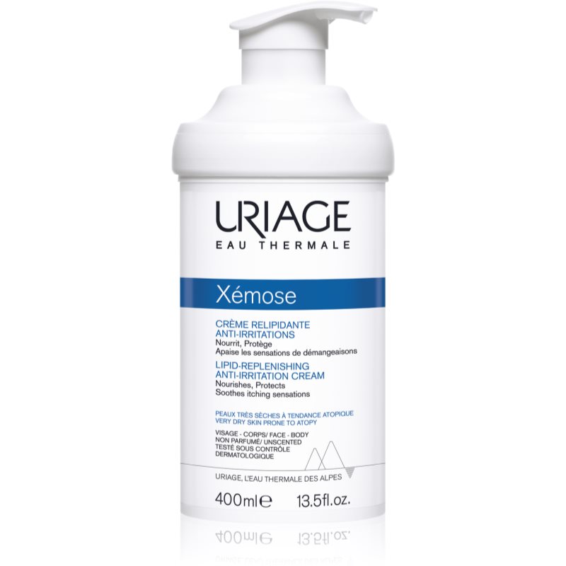 Uriage Xémose Lipid-Replenishing Anti-Irritation Cream crema lipida regeneranta impotriva iritatiilor pentru piele foarte sensibila sau cu dermatita atopica 400 ml