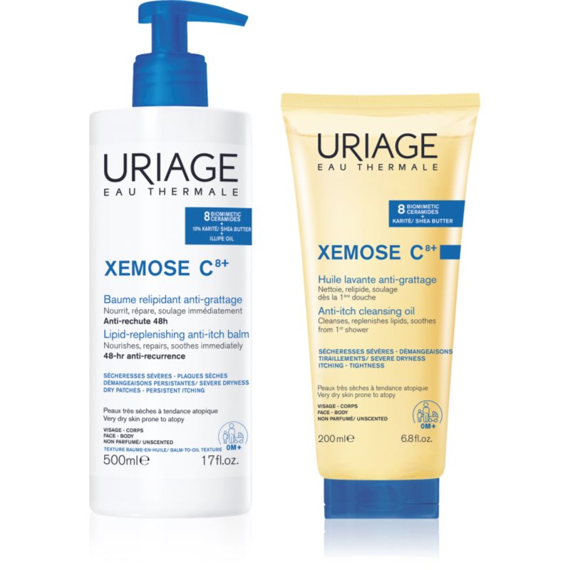 Uriage Xemose C8+ Set set pentru piele uscată, cu tendință la eczeme