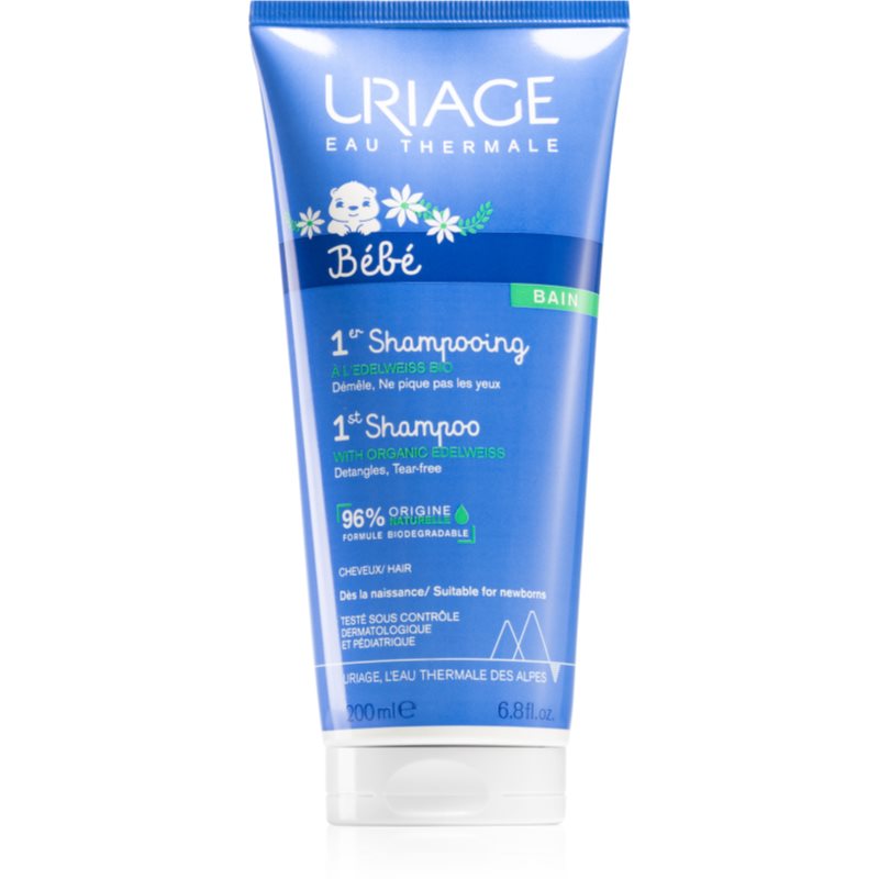 Uriage Bébé 1st Shampoo sampon pentru copii cu o textura usoara pentru par usor de pieptanat 200 ml