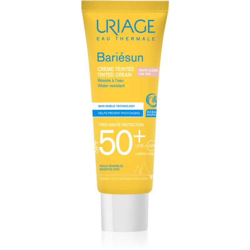 Uriage Bariésun Tinted Cream SPF 50+ crema de fata cu efect de protectie SPF 50+ culoare Fair tint 50 ml