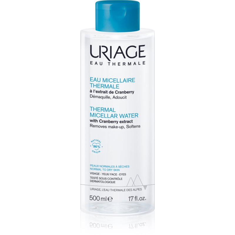 Uriage Hygiène Thermal Micellar Water - Normal to Dry Skin apa pentru curatare cu particule micele pentru ten normal spre uscat 500 ml