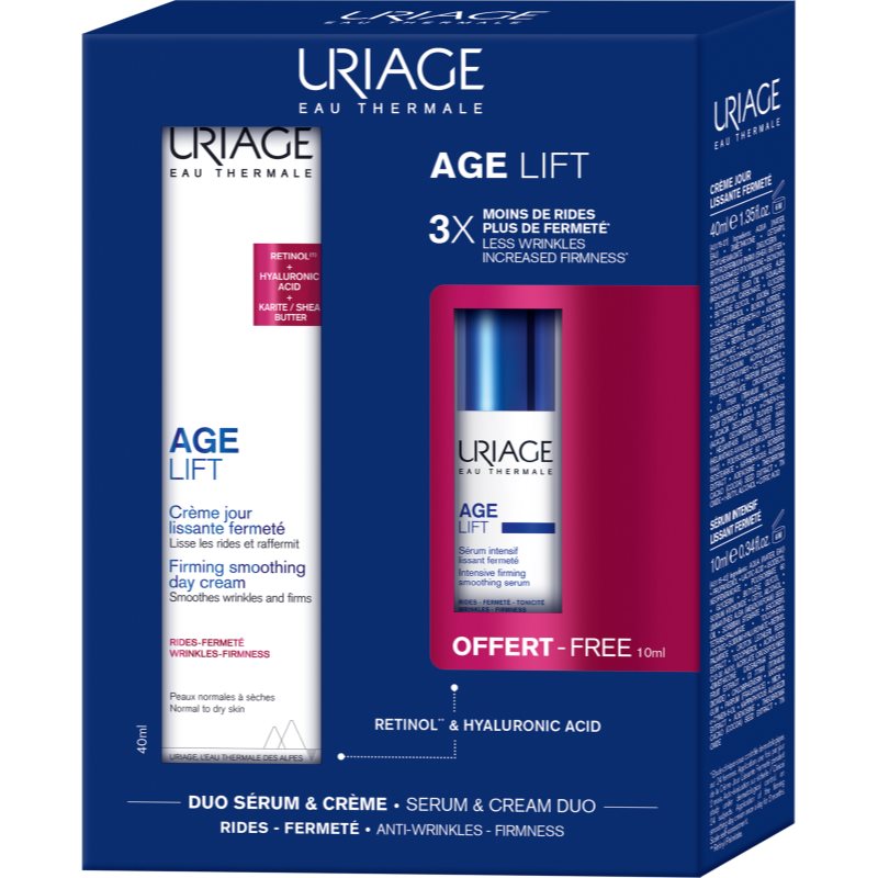 Uriage Age Lift Cream & Serum Duo set pentru un ten neted
