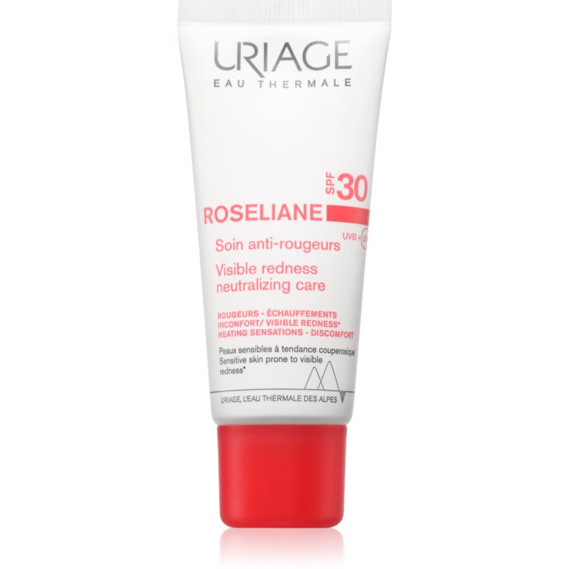 Uriage Roséliane Visible Redness-Neutralizing Care SPF30 crema calmanta impotriva luminii împotriva roșeții tenului SPF 30 40 ml