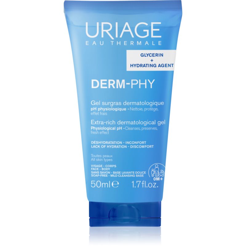 Uriage DERM-PHY Extra Rich Dermatological Gel gel de curățare blând 50 ml