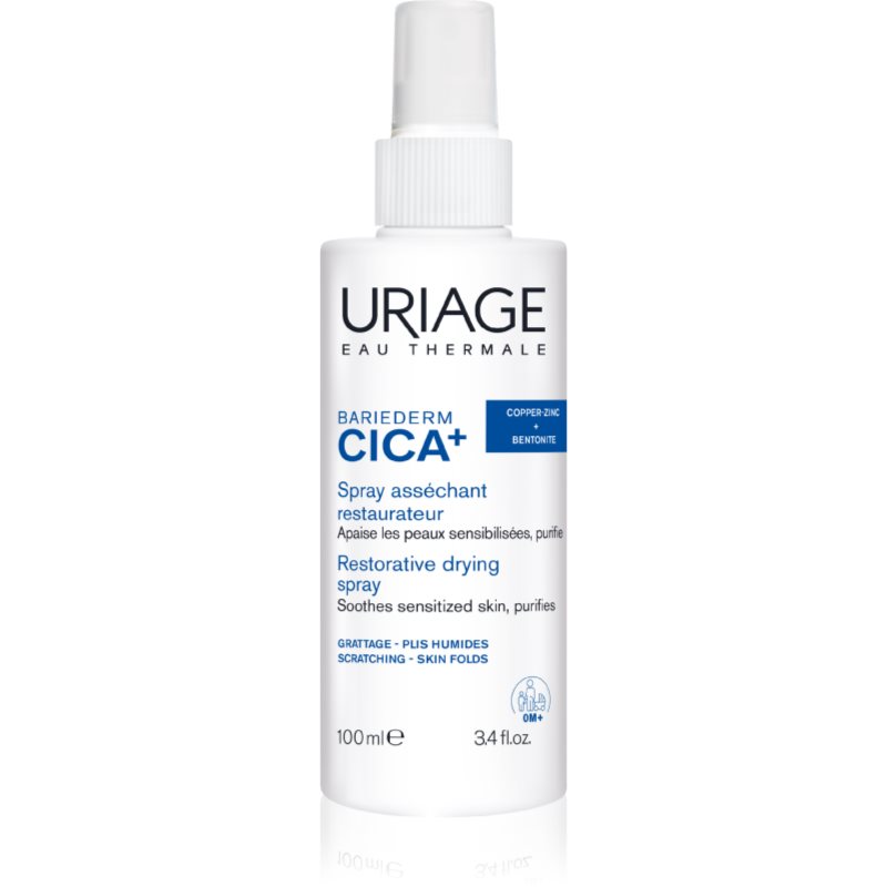 Uriage Bariederm Cica+ Restorative Drying Spray Spray de uscare și calmare pentru piele iritata 100 ml