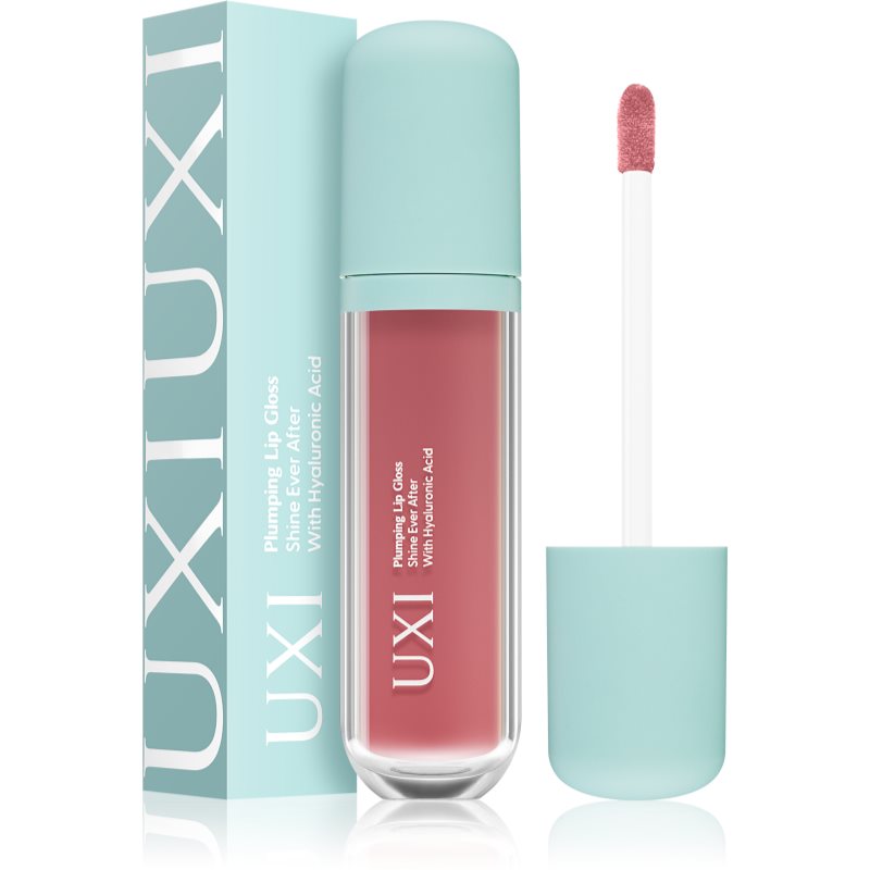 UXI BEAUTY Plumping Lip Gloss luciu de buze pentru un volum suplimentar cu acid hialuronic Rose pink 5 ml