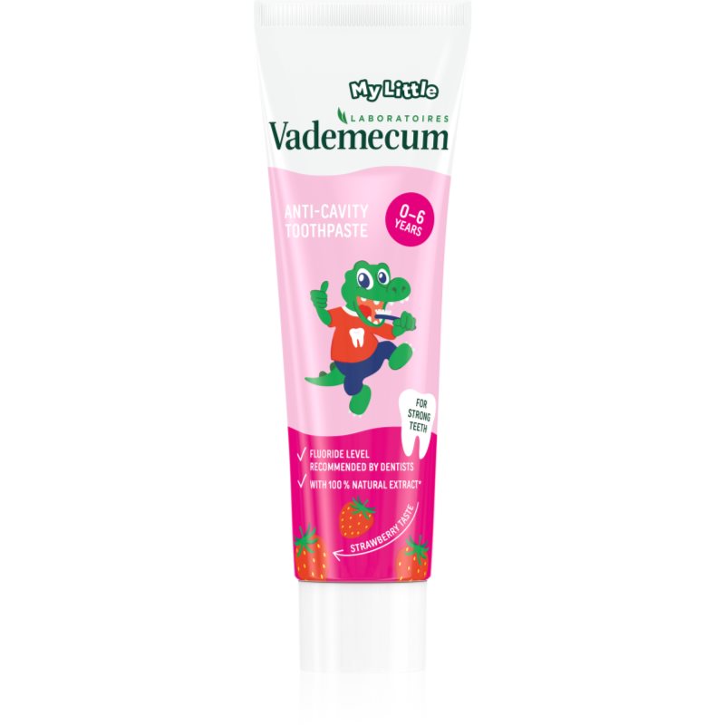 Vademecum My Little Strawberry pasta de dinti pentru copii cu flor căpșună 50 ml