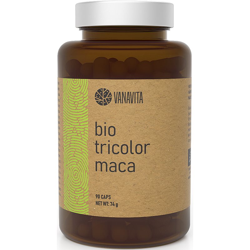 VanaVita Tricolor Maca Organic capsule din plante 90 caps.