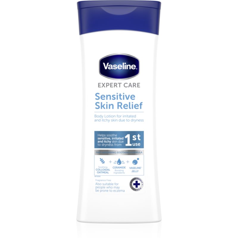 Vaseline Sensitive Skin Relief lotiune de corp hidratant pentru piele uscată și senzația de mâncărime 400 ml