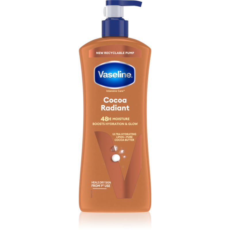 Vaseline Cocoa Radiant lotiune hidratanta cu unt de cacao 600 ml