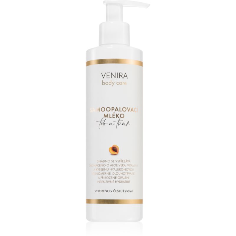 Venira Self-Tanning Lotion lotiune autobronzanta pentru corp si fata Apricot 250 ml