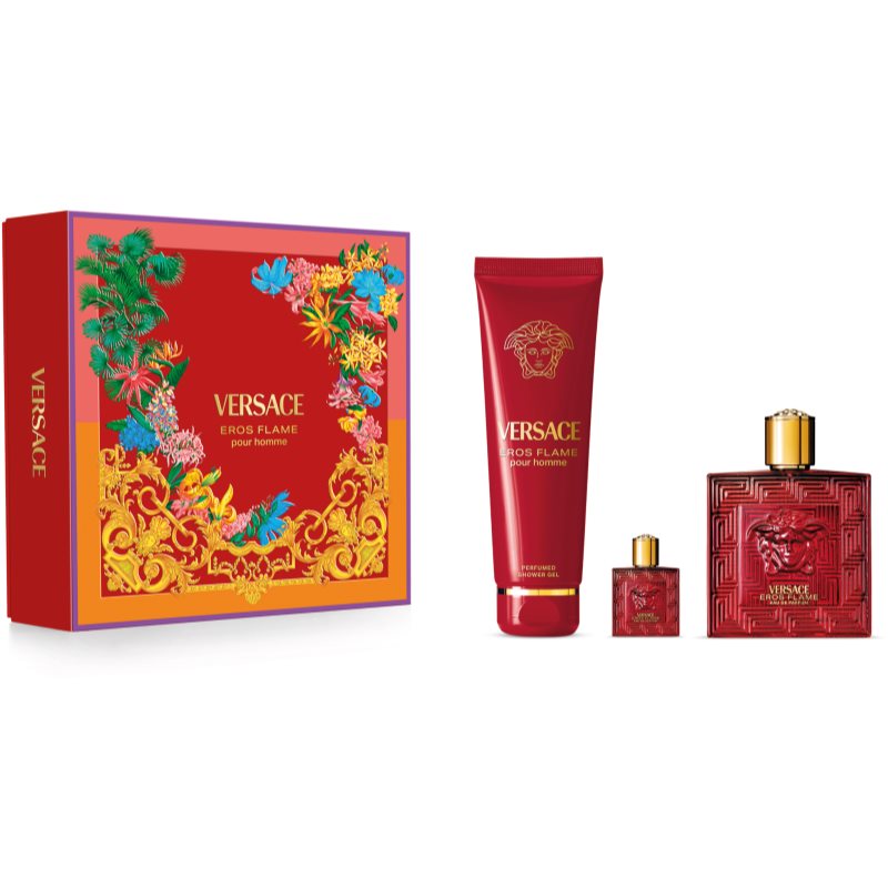 Versace Eros Flame set cadou pentru bărbați