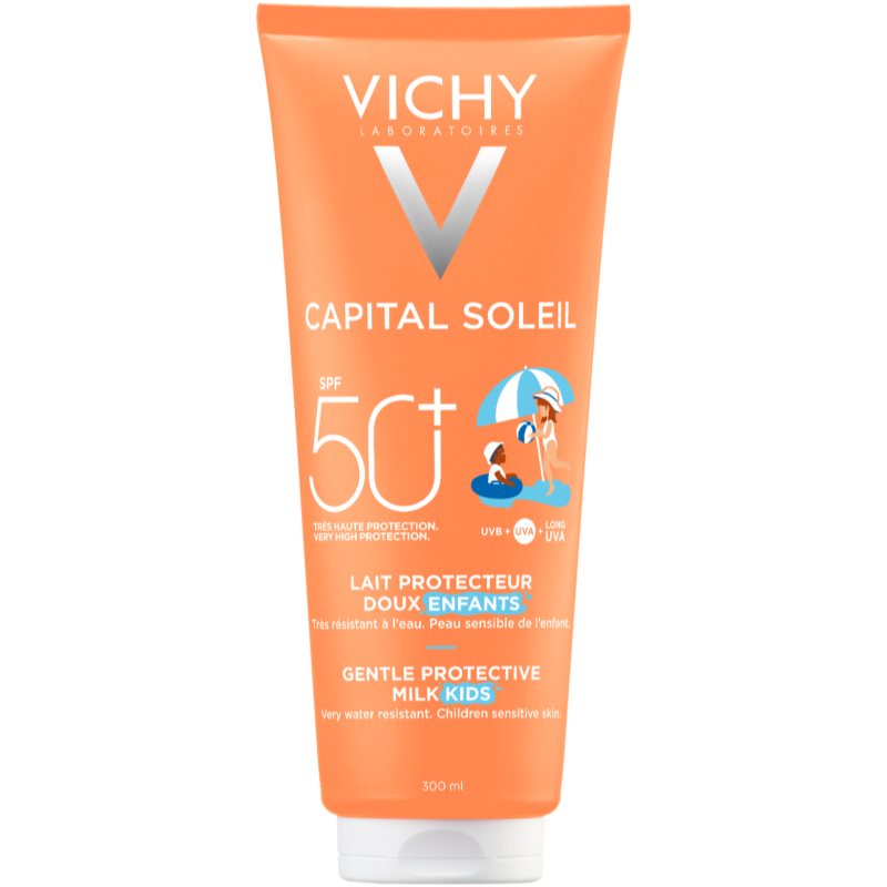 Vichy Capital Soleil Gentle Milk Lapte de protecție pentru copii pentru fata si corp SPF 50 300 ml