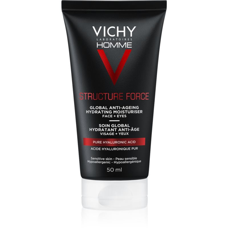 Vichy Homme Structure Force crema fermitate anti-rid cu acid hialuronic 50 ml