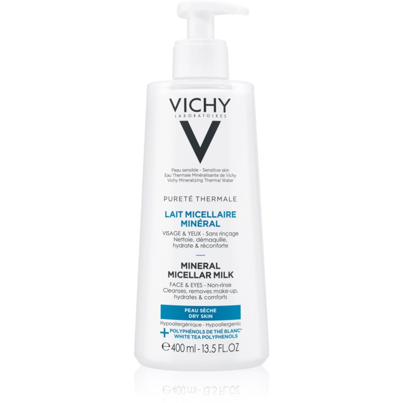 Vichy Pureté Thermale lapte micelar mineral pentru tenul uscat 400 ml