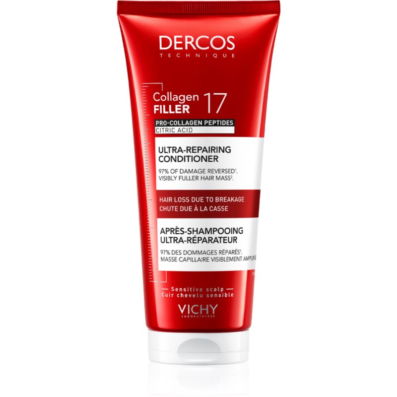 Vichy Dercos Collagen Filler 17 Balsam intensiv cu efect regenerator balsam regenerant intensiv 200 ml