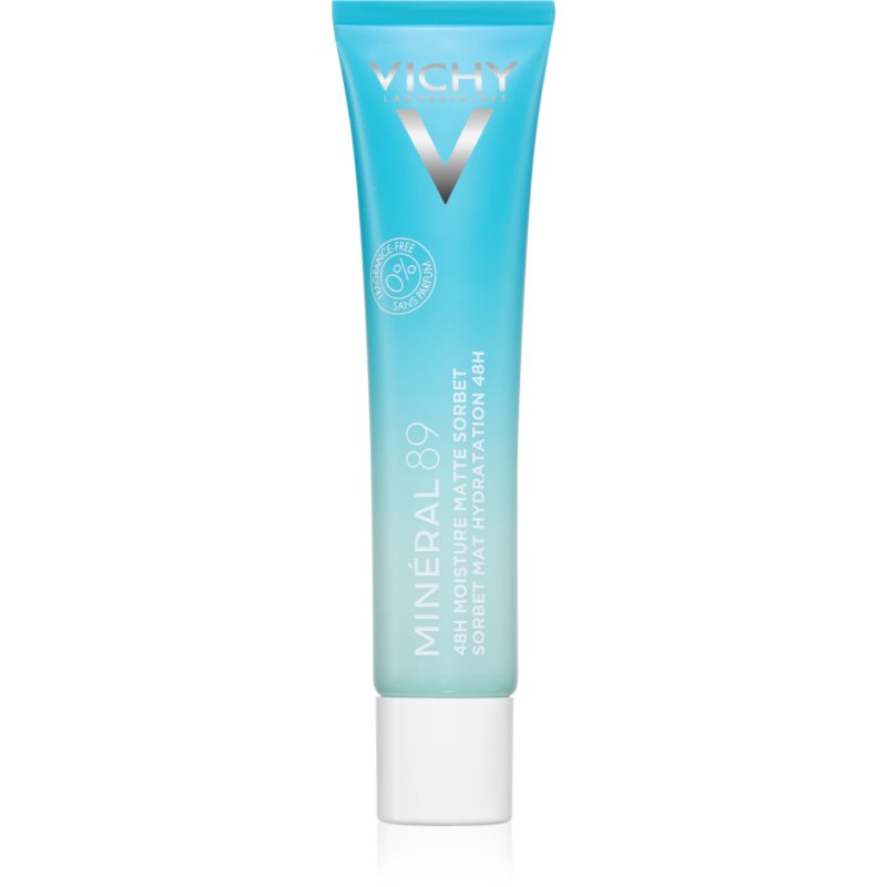 Vichy Minéral 89 48H Moisture Matte Sorbet crema de fata hidratanta pentru ten gras și mixt 40 ml