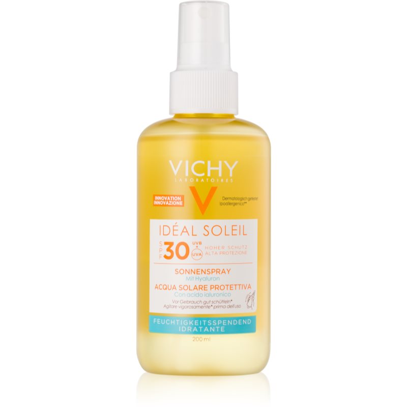 Vichy Idéal Soleil spray protector cu acid hialuronic SPF 30 200 ml