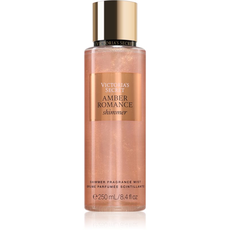 Victoria's Secret Amber Romance Shimmer spray pentru corp cu particule stralucitoare pentru femei 250 ml
