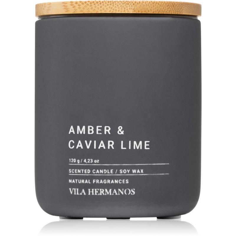 Vila Hermanos Concrete Amber & Caviar Lime lumânare parfumată 120 g