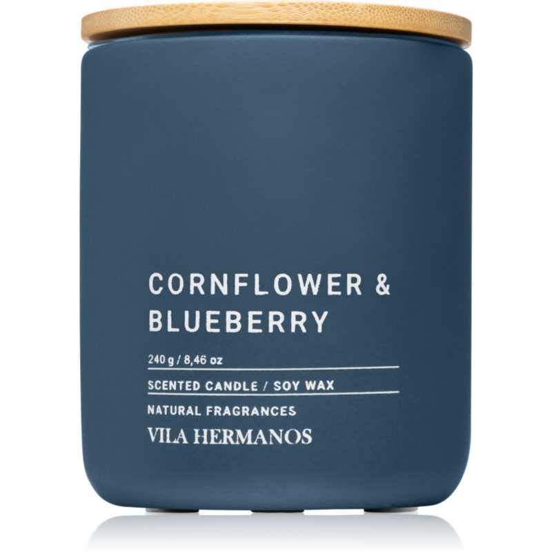 Vila Hermanos Concrete Cornflower & Blueberry lumânare parfumată 240 g