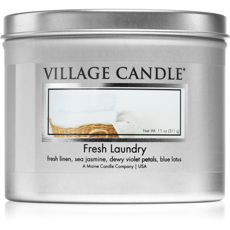 Village Candle Fresh Laundry lumânare parfumată în placă 311 g