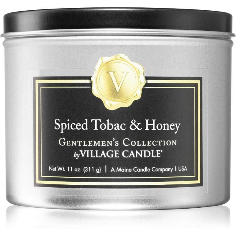 Village Candle Gentlemen\'s Collection Spiced Tobac & Honey lumânare parfumată în placă 311 g