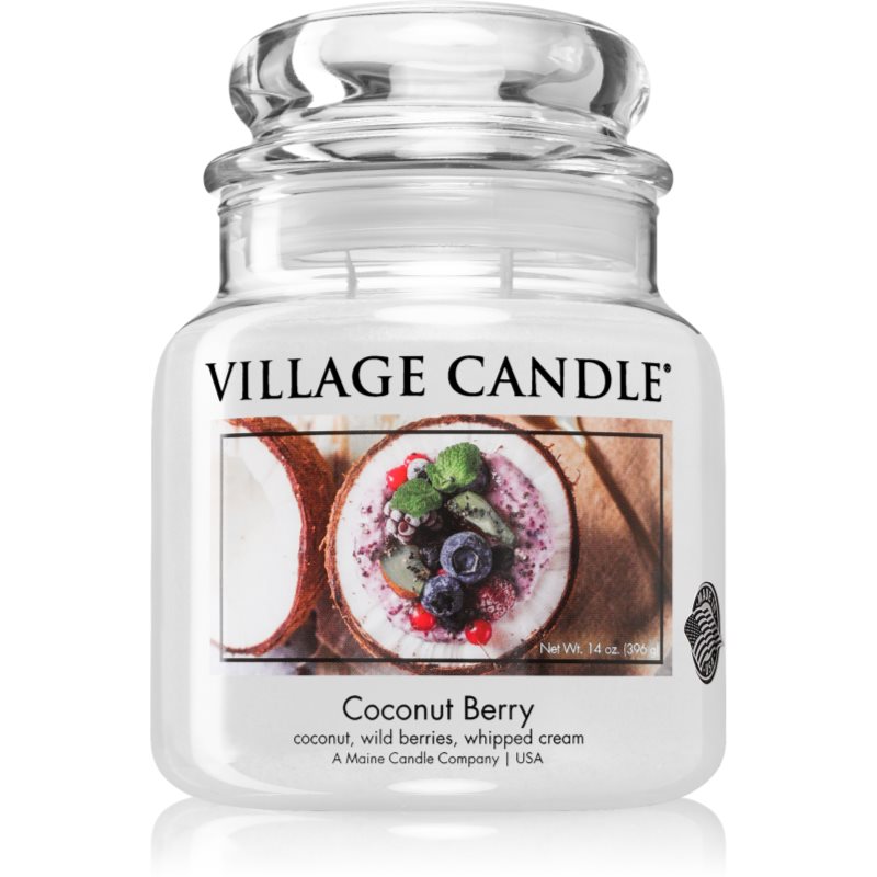 Village Candle Coconut Berry lumânare parfumată 396 g