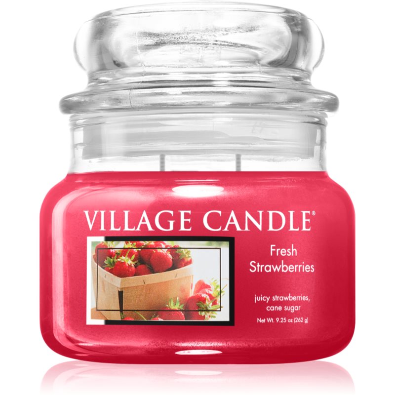 Village Candle Fresh Strawberries lumânare parfumată 262 g
