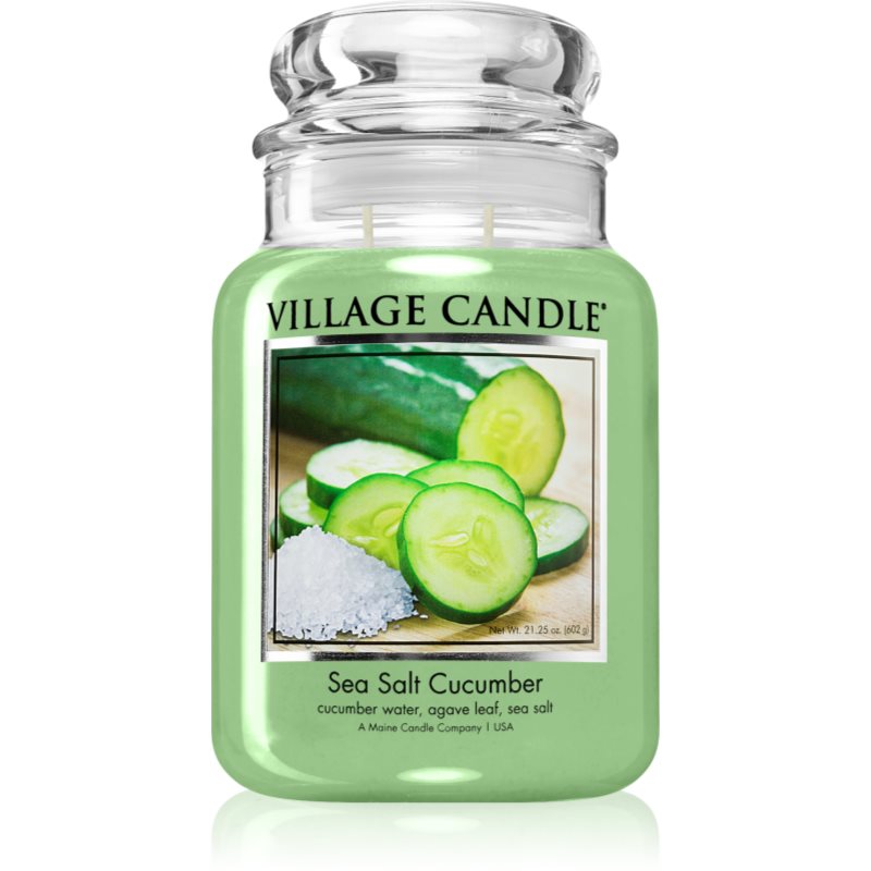 Village Candle Sea Salt Cucumber lumânare parfumată 602 g