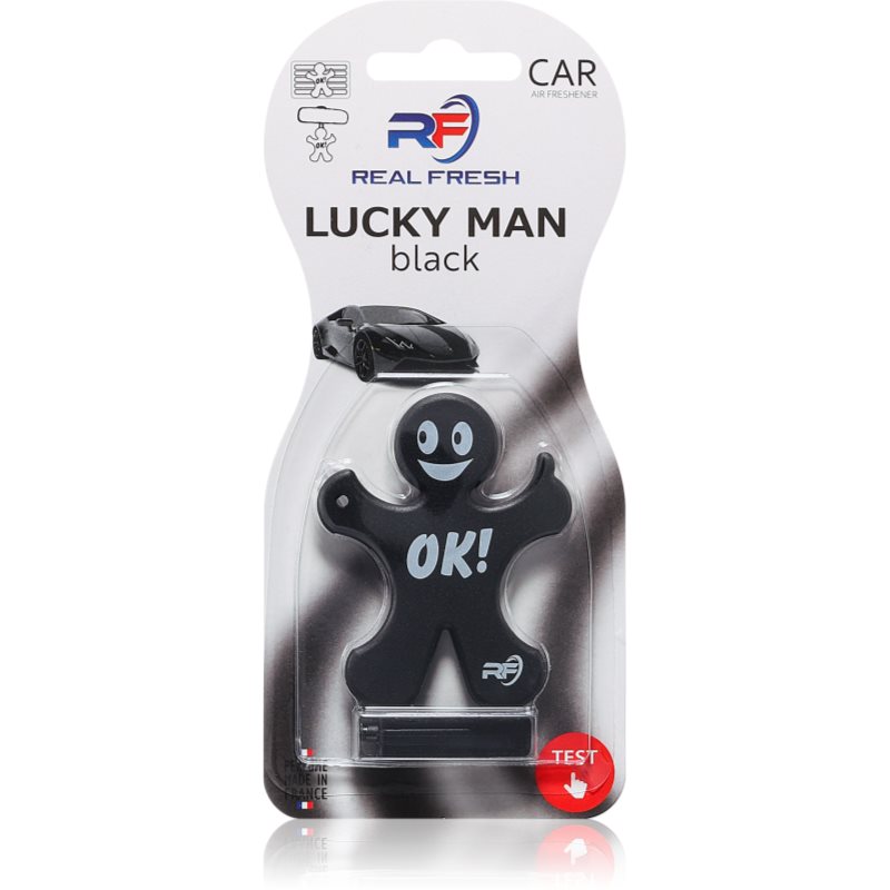 VINOVE Real Fresh Lucky Man Black parfum pentru masina 1 buc