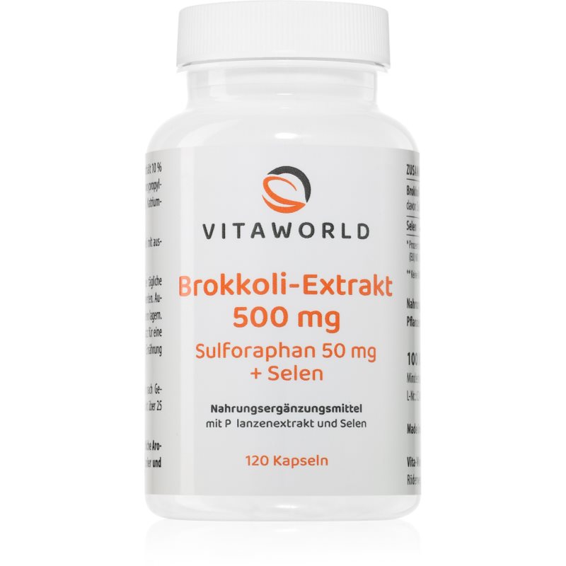 Vita World Brokkoli-Extrakt 500 mg Kapseln mit Pflanzenextrakten 120 KAP